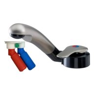 Reich Twist L/H Mixer Tap (Matt/Nickel - Smooth Fittings) 