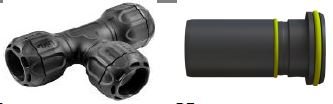 SPRINT T-koppeling PE25x25x25 GAS SDR11