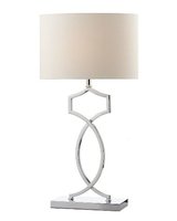 Donovan Table Lamp, Polished Chrome Complete with Shade | LV1802.0126