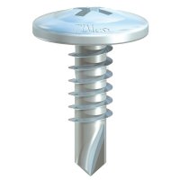 13mm WAFER HEAD SELF TAPPING SCREW ZINC (PER BOX)