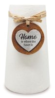 Ceramic Flower Vase/Home Is Where   (38702)