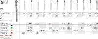 Intensiv SA Standard Diamond Ball Bur with coated neck - 6pk Size 014 - DMI Dental Consumables Ireland - Next Day Delivery