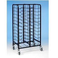 Tray Clearing Trolley Epox Coated 2x12 No Panels
