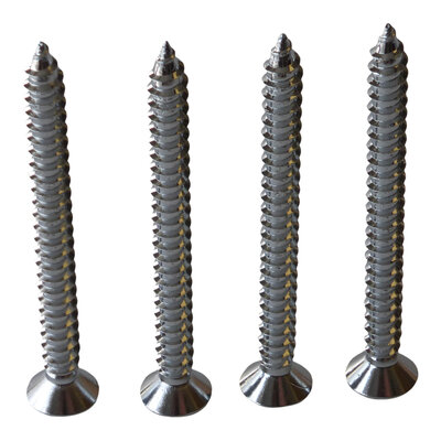 Set of 4 anchor plate screws,  plated