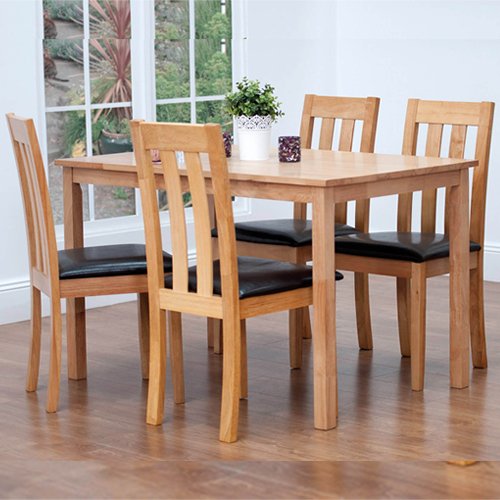 Lola Dining Rectangular Table & 4 Chairs
