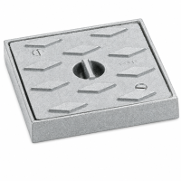 Cast Seal Plate 225mm Square Galvanised