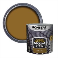 Ronseal Ultimate Protection Deck Stain Medium Oak 2.5L & Swatch