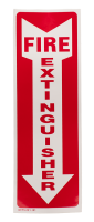 Fire Extinguisher Arrow, 4"W x 12"H, Vinyl