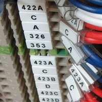 Terminal Marker, 5x10mm, White, Strip Form Single