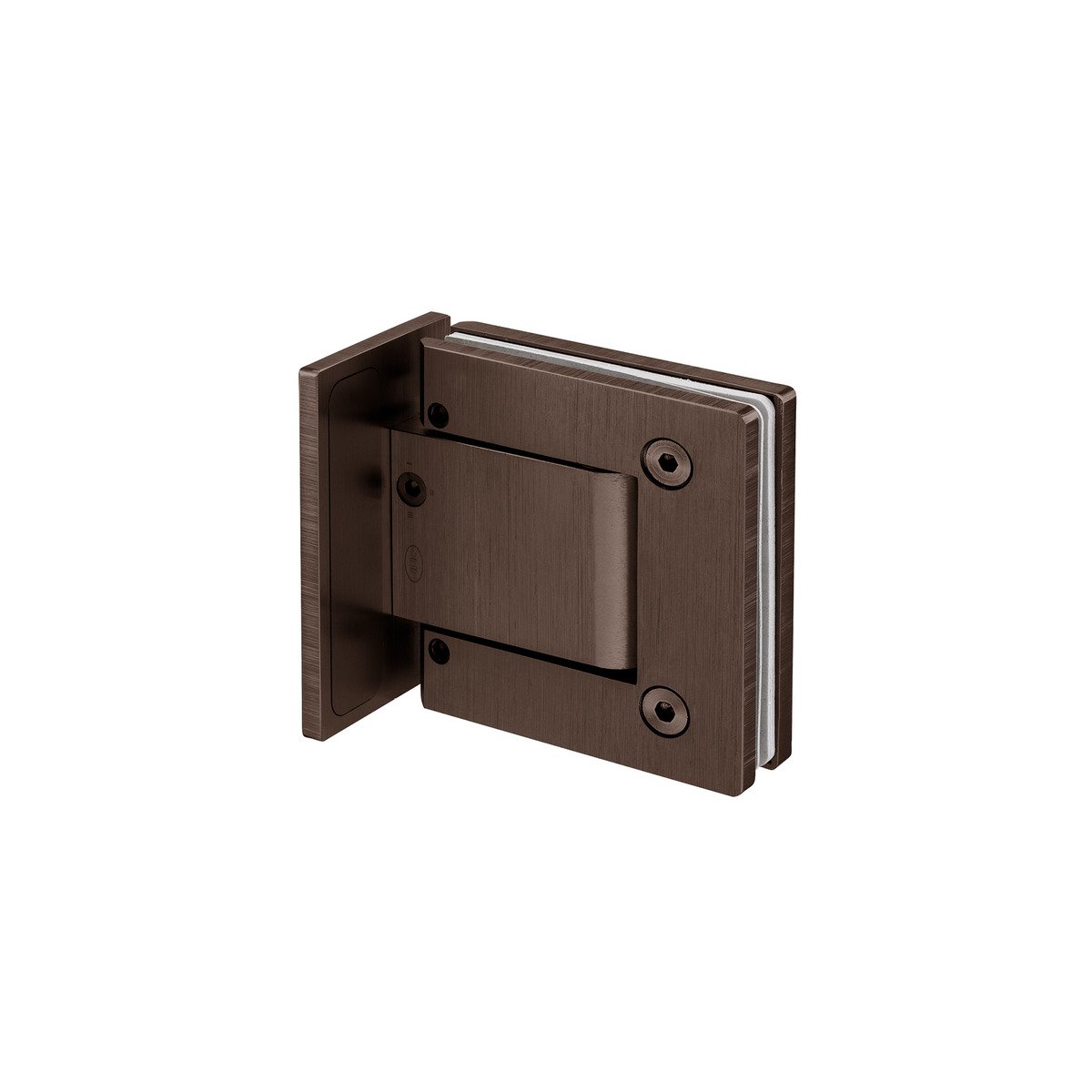 Wall To Glass Hinge IN.05.315 Titanium Chocolate Un.