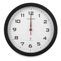 CHAMPION WALL CLOCK RADIO CONTROL BLACK