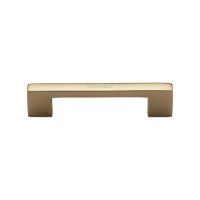 C0337-96-PB - Heritage Brass Cabinet Pull Metro Design 96mm CTC Polished Brass Finish