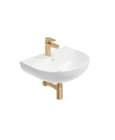 HORIZON ROUND 50CM AND BRUSHED GOLD BOTTLE TRAP
