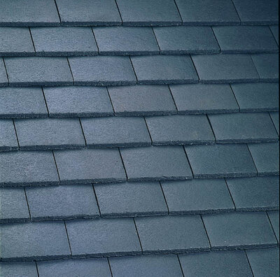 Plain Roof Tile Smooth Grey