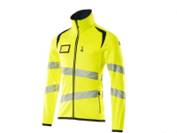 Mascot 19103-315-17010 Accelerate Safe Fleece Jumper With Zipper Yellow/Dark Navy