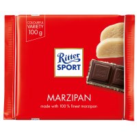 Ritter Sport dark chocolate covered marzipan bar - 12x100g