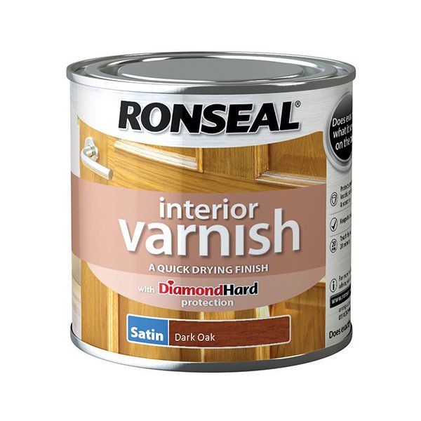 Ronseal Interior Varnish Dark Oak 250ml