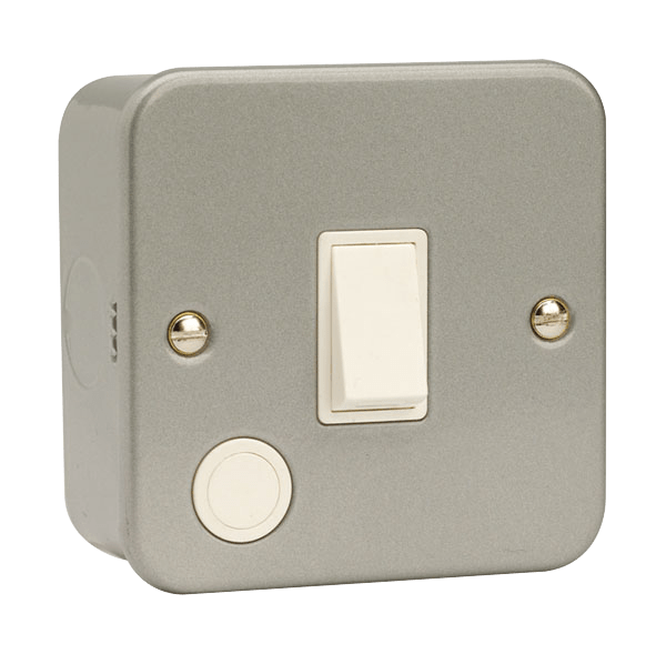 Click 20A DP Switch With Flex Outlet Metal Clad CL022