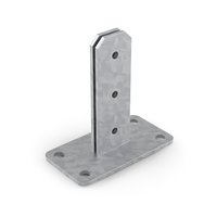 Durapost Bolt Down Foot Galvanised