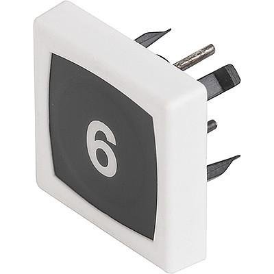 Schurter 1241.1100.7096 Membrane Switch Front Panel Round Grey