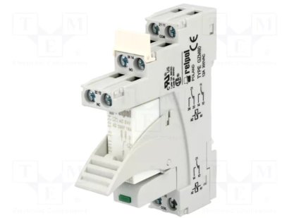 Push-in Interface Relay 24VAC 2CO Socket Mount Relay 97x15.9x75.8mm