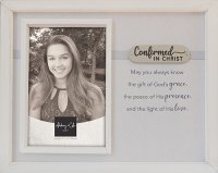 Confirmation Wood Photoframe/Symbolic   (F46278)