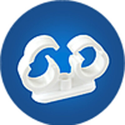 FM Products Clip Lock Pipe Clip 22mm Double White (50) P104