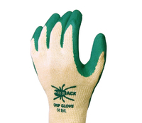 REDBACK Grip Glove Latex Palm Coated Green (Pair)