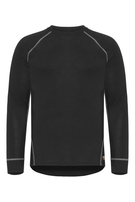 Tranemo FR Merino Wool Long Sleeved Top Black 