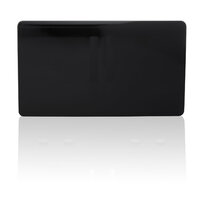 TRENDI DOUBLE BLANK PLATE BLACK