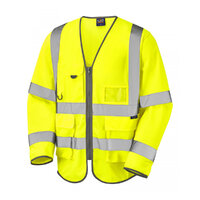 Leo Wrafton Superior Sleeved Waistcoat, Yellow