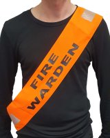 Hi-Vis Fire Warden Sash with Velcro