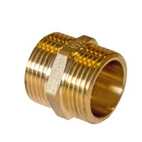 2" Brass Hexagon Nipple