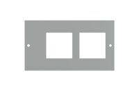 CMD Plate pierced to accept 2 x Euromod collars (not supplied) - 3 Compartment