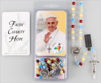 Glass Rosary & Card Set/Jubilee 2025   (60525)