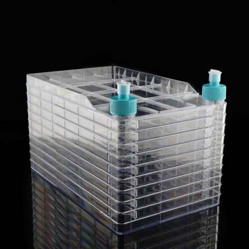 Biofactory, 10 Layer, 2 Solid Overcaps, TC, Sterile, Incl 6x Vent Caps & 6x Plug Seal Caps
