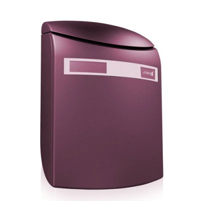 Arco Plastic Post Box - Burgundy