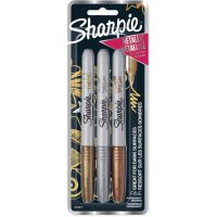 Sharpie Metallics - Bronze, Gold, Silver (3)