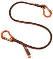 3110F-19822 Tool Lanyard 35-42" Dual Carabiners 10LBS Orange/Gray