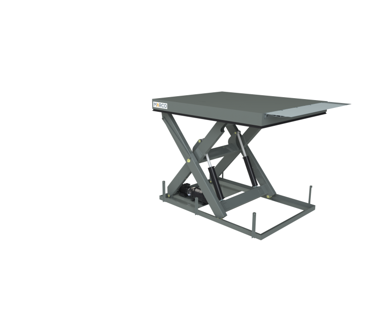 MARCO hydraulic loading dock table with reinforced platform