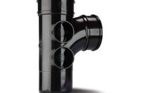 Polypipe Single Branch 4in/110mm. 92&frac12;&deg; (4 Boss Shoulders). (Double Socket) SWT28B