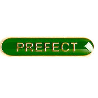 Prefect - Bar Shaped School Badge (Green)