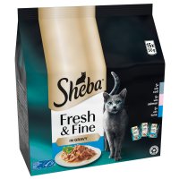 Sheba Cat Pouch Fresh & Fine Fish Collection in Gravy 50g 15pk x 3