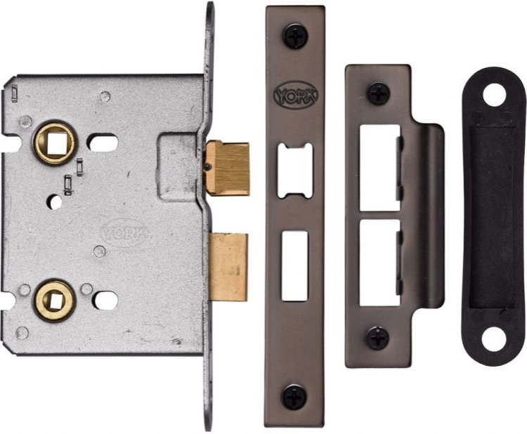 YKABL3-MB 76mm Architectural Bathroom Lock Matt Bronze
