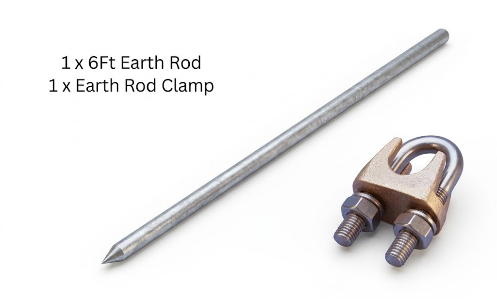 Plymouth 1800mm Earth Rod + Clamp