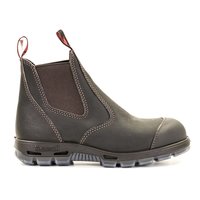 Redback USBOK Slip On Safety Boot With Scuff Cap Brown