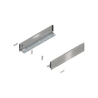 LEGRABOX Drawer Side, M Height (90.5 mm), NL=450mm, Left/Right (Pair) - Brushed Lacquered Stainless 