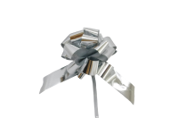 31MM SILVER PULL STRING BOWS (LONGER LENGTH)