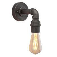 PIPE WALL LIGHT AGED PEWTER