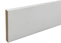 White Primed Plain Square Edge 12 x 44mm x 5.4m Architrave